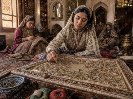 کارگاه سوزن‌دوزی سنتی