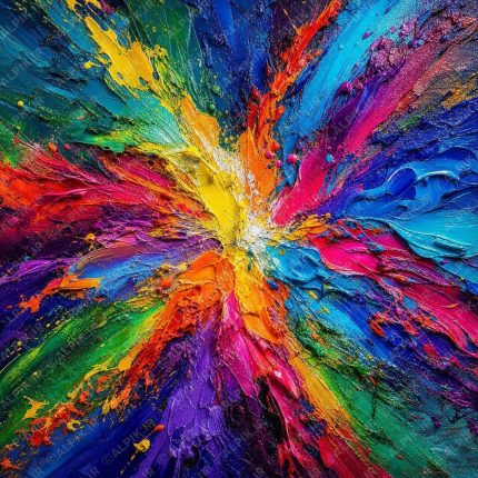 انفجار رنگ‌های انتزاعی