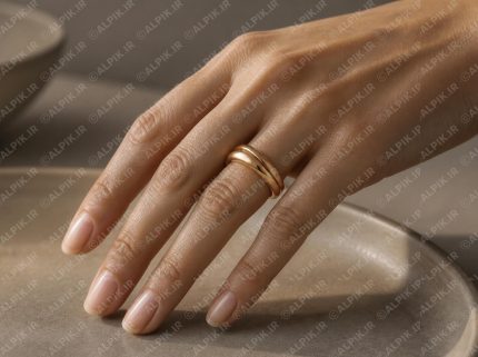 انگشتر طلای مینیمال زنانه