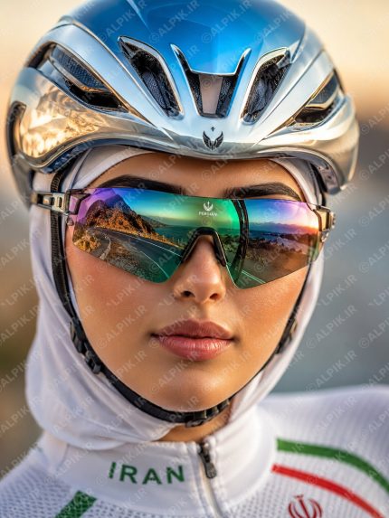 عینک و کلاه ایمنی حرفه‌ای دوچرخه‌سواری