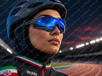 عینک ورزشی انعکاسی و کلاه ایمنی حرفه‌ای