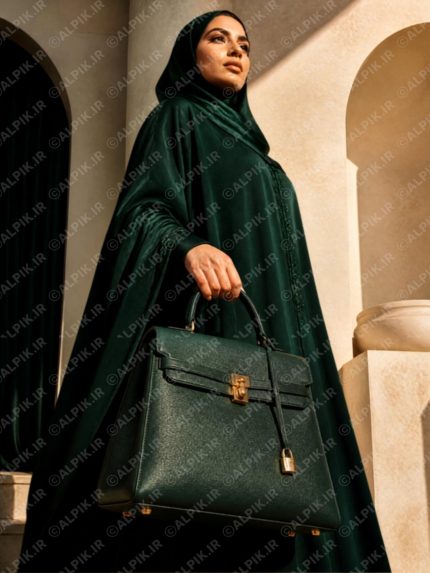 کیف دستی چرمی لوکس زنانه به رنگ سبز زمردی