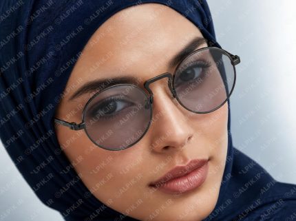 عینک آفتابی گرد فلزی زنانه با استایل مدرن