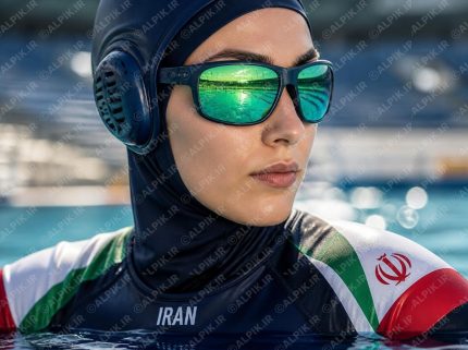 عینک آفتابی ورزشی زنانه مخصوص شنا