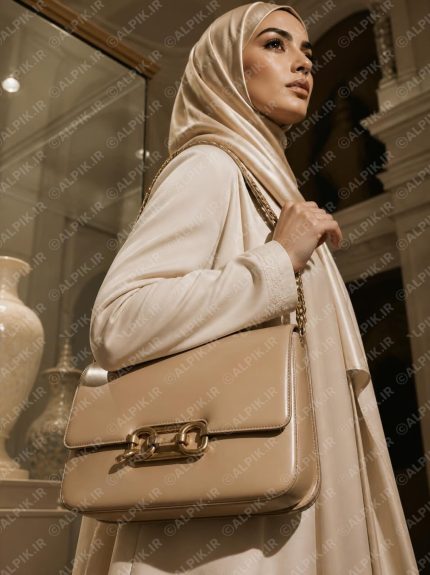 کیف دوشی چرمی زنانه با طراحی لوکس و مدرن