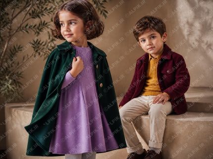عکس تبلیغاتی پوشاک پاییزه و زمستانه کودکان