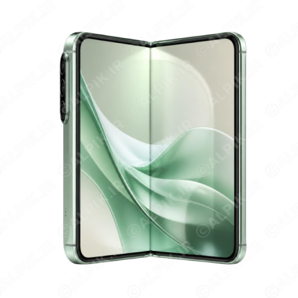 آیکون سه بعدی گوشی هوشمند تاشو سبز