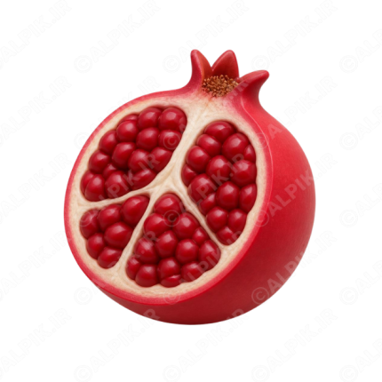 آیکون سه بعدی انار نصف شده