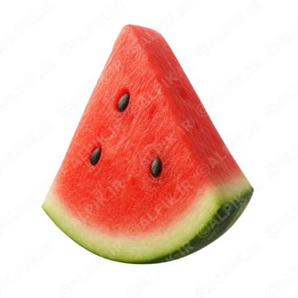 آیکون بدون پس‌زمینه قاچ هندوانه تازه