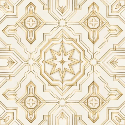 طرح پترن هندسی تکرارشونده و لاکچری طلایی