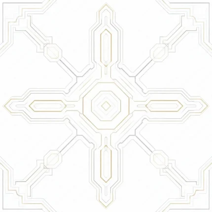 طرح پترن هندسی تکرار شونده و لاکچری طلایی سفید