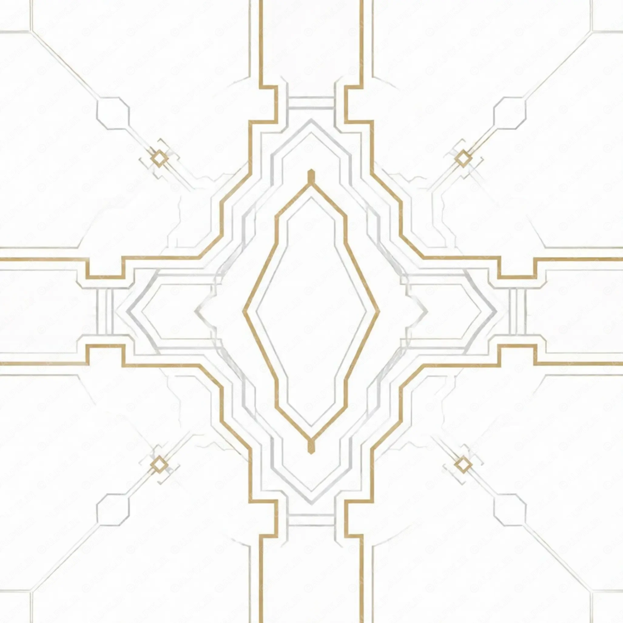 alpik-3301849.webp پترن هندسی تکرارشونده لوکس سفید و طلایی